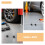 2Pcs Waterproof Black Aluminum Car Lighter Socket Cover Dustproof Plug 7