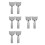 8Pcs Iron Mop Pole Clamps Silver Chrome Mop Stick Holders 5