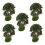 20Pcs Realistic Red Mini Trees for Model Building and Micro Landscape 2