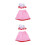 2Pcs Doll Bathrobe Set in Red Polyester for 18 Inch Doll Play 4