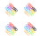 100Pcs Elastic Silicone Key Covers for Car Use Colorful Key Caps 9