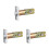 3Pcs Durable Zinc Alloy Adjustable Door Latch for Front Door Security 4