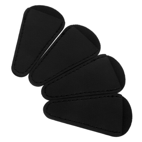 12Pcs PU Scissor Tip Covers Black Protective Portable Sleeves