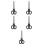 5St Realistische Plastic Grote Decor En Clown Accessoire 4