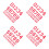 12Sets Red Number Labels Non-Woven Fabric Quick Adhesive Team Decals 7