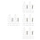 100Pcs Plastic Glass Fixing Clips with Screws for 4Mm Panels 3