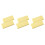 6Pcs Yellow Pva Sponge Replacement Pads High Absorption Water Blocker 6
