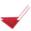 10Pcs Red Triangle Iron Sports Flags Compact Yard Markers for Accuracy 2