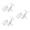 3Pcs Kitchen Noodle Maker Manual Press Machine White for DIY Home Use 5