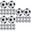 72Pcs Hips Foosball Balls for Desktop Soccer Games Replacement 9