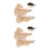 4Pcs Light Yellow Wooden Cat Wall Steps and Climbing Perches for Pets 3