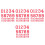 12Sets Red Number Labels Non-Woven Fabric Quick Adhesive Team Decals 4