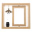 3Sets Beige Wood Picture Frames with Stable Desktop Urn for Ashes 1
