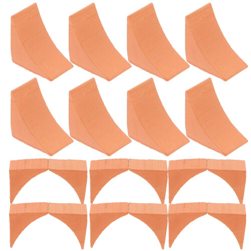 80Pcs Durable Chocolate Mini Bricks for Sandbox Model and Craft Decor 2