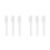 6Pcs White Silicone Scrapers Durable Baking Tools for Kitchen Use 9