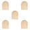 5Pcs Wood Light Switch Covers Khaki Decorative Wall Plate for Home 4
