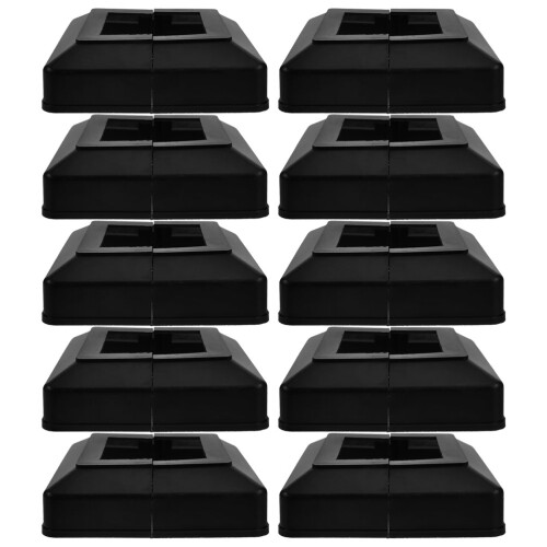 40Pcs Durable Waterproof Plastic Post Sleeves for Fence and Deck Posts 1