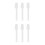 6Pcs White Silicone Scrapers Durable Baking Tools for Kitchen Use 7