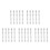 25Pcs Lightweight Silver Metal Loose Leaf Binder with Organizer Rings 9