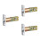 3Pcs Durable Zinc Alloy Adjustable Door Latch for Front Door Security 6