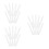 60Pcs White Refillable Paint Pens Fine Tip Plastic for School and Art 6