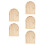 5Pcs Wood Light Switch Covers Khaki Decorative Wall Plate for Home 7