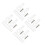 100Pcs Plastic Glass Fixing Clips with Screws for 4Mm Panels 4