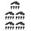 25Pcs Durable Black Spark Plug Caps for Motorcycles High Voltage Boot 6