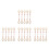 20Pcs Assorted Zinc Alloy Purse Chain Strap Extenders with Heart Charm 4