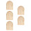 5Pcs Wood Light Switch Covers Khaki Decorative Wall Plate for Home 5