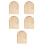 5Pcs Wood Light Switch Covers Khaki Decorative Wall Plate for Home 8