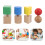 3Sets Montessori Schroef- En Blokspel Kinderen Multikleur 6