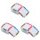 180Pcs Multi Color Replaceable Paperboard Weaving Cards for DIY Use 4