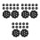 36Pcs Black Hard Hat Liner Insert Breathable Sponge for Safety Caps 4