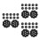 36Pcs Black Hard Hat Liner Insert Breathable Sponge for Safety Caps 5