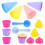 12Sets Multipurpose Plastic Ice Cream Cone Toys Assorted Colors 3