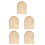 5Pcs Wood Light Switch Covers Khaki Decorative Wall Plate for Home 9