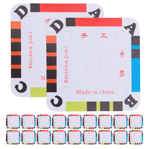 180Pcs Multi Color Replaceable Paperboard Weaving Cards for DIY Use 1