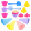 12Sets Multipurpose Plastic Ice Cream Cone Toys Assorted Colors 2
