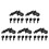 25Pcs Durable Black Spark Plug Caps for Motorcycles High Voltage Boot 7