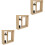 3Sets Beige Wood Picture Frames with Stable Desktop Urn for Ashes 7