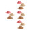 12Pcs Handwoven Mini Top Hat Accessories Assorted Colors for Doll DIY 6