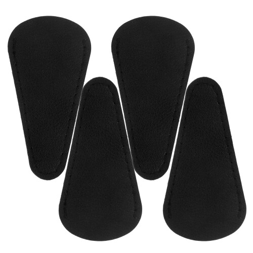 12Pcs PU Scissor Tip Covers Black Protective Portable Sleeves 1