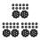 36Pcs Black Hard Hat Liner Insert Breathable Sponge for Safety Caps 7