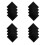 16Pcs Black Acrylic Craft Sheets Lightweight Durable for DIY Projects 6
