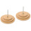 2Pcs Round Wooden Cat Platform Beige Sturdy DIY Scratch Post Board 4
