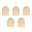 5Pcs Wood Light Switch Covers Khaki Decorative Wall Plate for Home 6