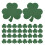 80Pièces Décor Trèfle Vert Réutilisable Saint Patrick 1