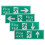 20Pièces Stickers Sortie Secours Vert Aluminium Auto-Adhésifs Durable 3