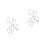 2Pièces Manchettes D'oreilles Fleurs Multicolores Perçage 5